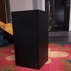 Sleek Black Gaming Console